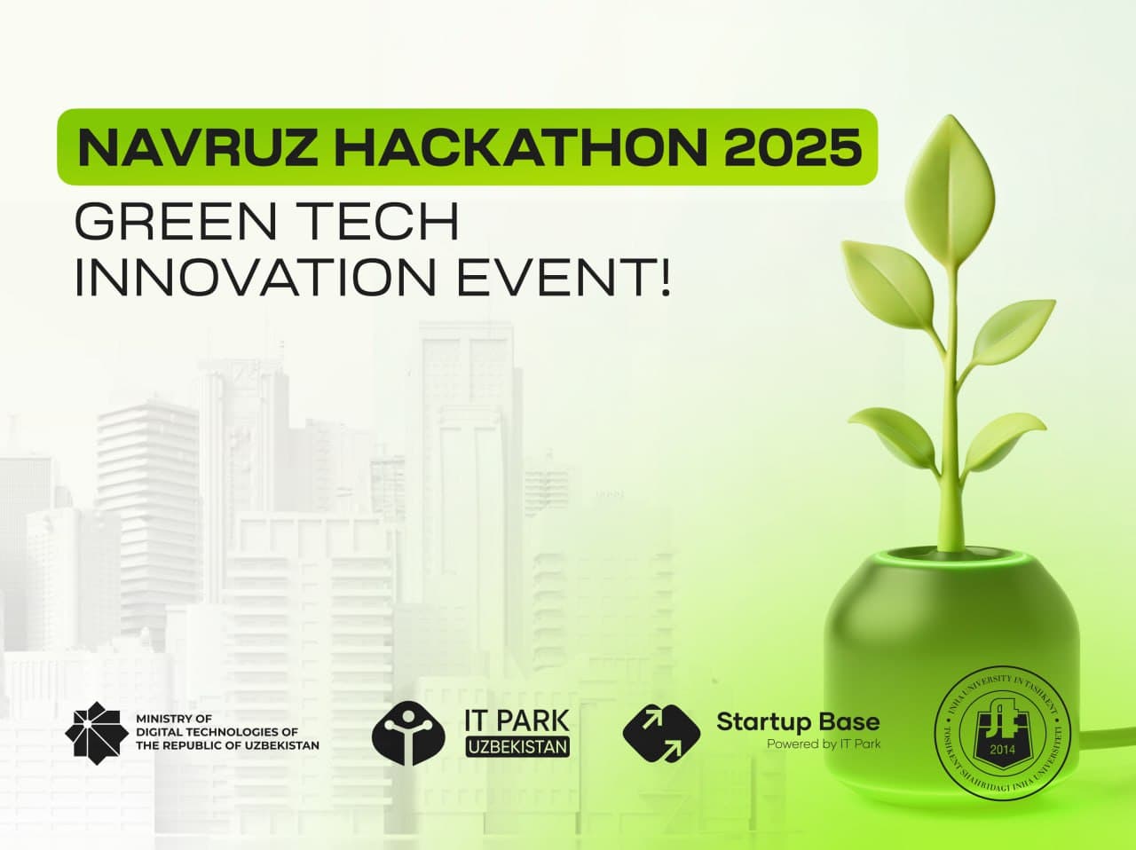 Navro‘z Xakatoni 2025 - Green Tech innovatsion tadbiri! ✓